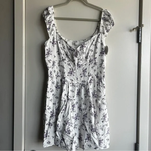 Hollister Sofia Skort Dress Purple Floral - Picture 2 of 5